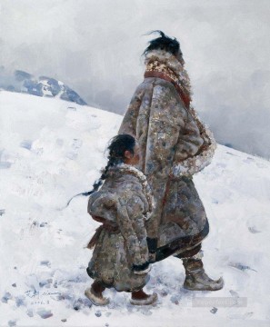 父と娘のAXチベット Oil Paintings